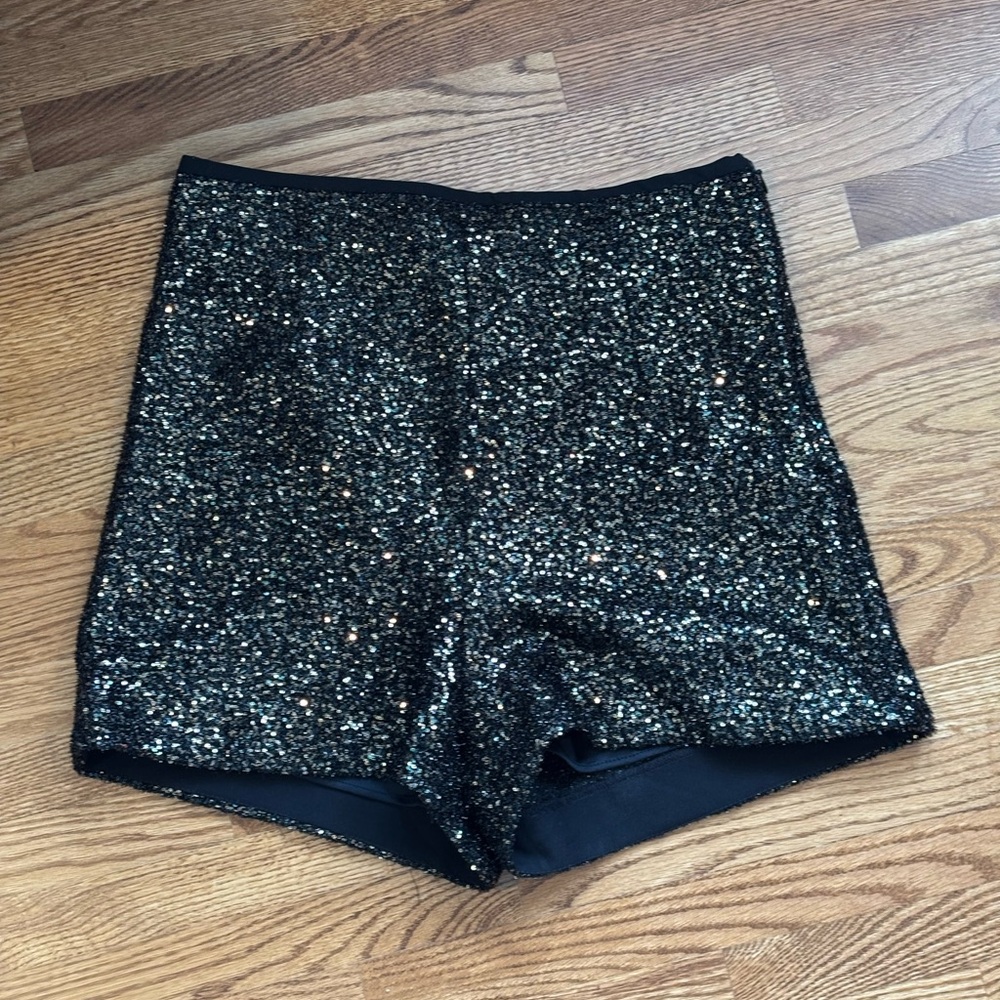 Zara Black Waistband short